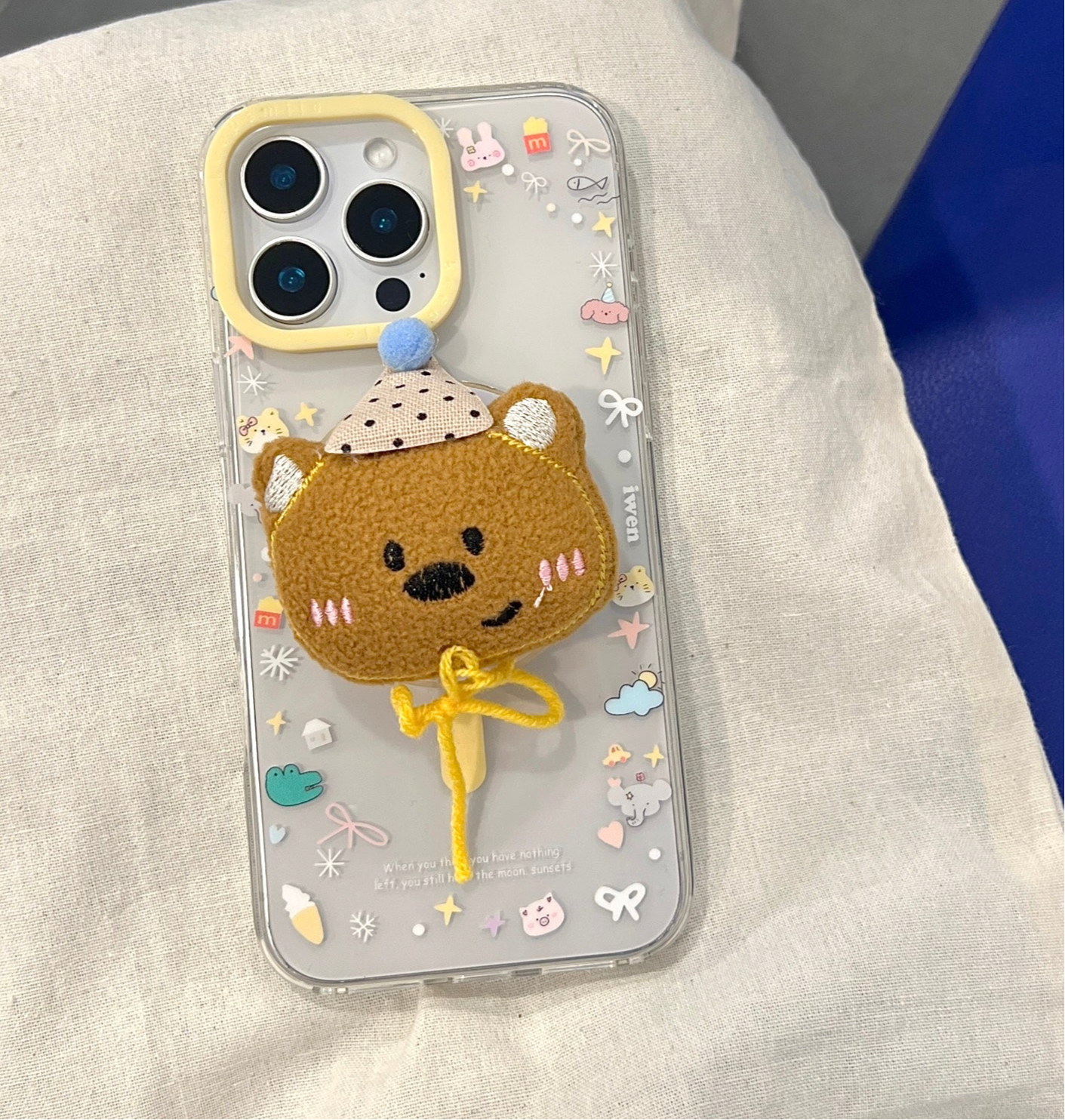 【Preorder】B133✨ 绒毛Bear磁吸支架手机壳