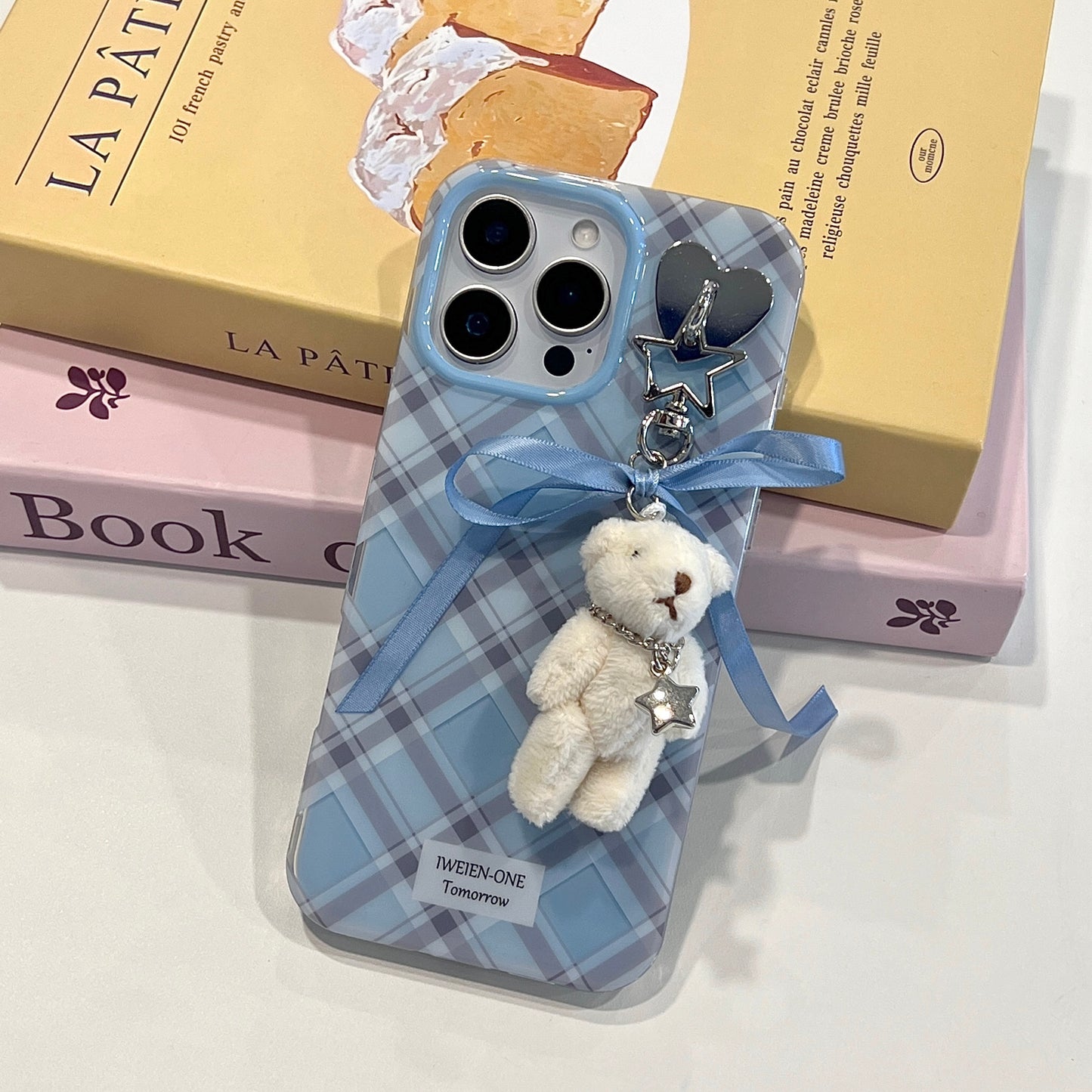 【Preorder】主推款!B147✨ 蓝色格纹小白熊