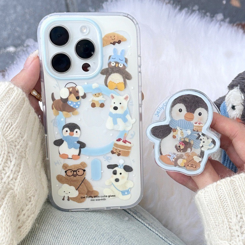 【Preorder】B128✨ 冬季Jelly Cat磨砂壳