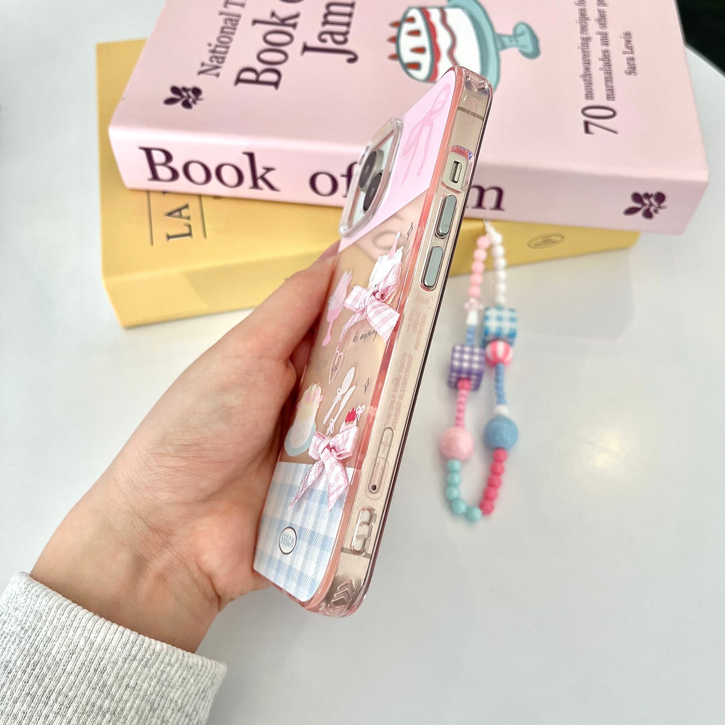 【Ready Stock】B083 ✨ ip 13/14 粉色蝴蝶结蛋糕小考拉