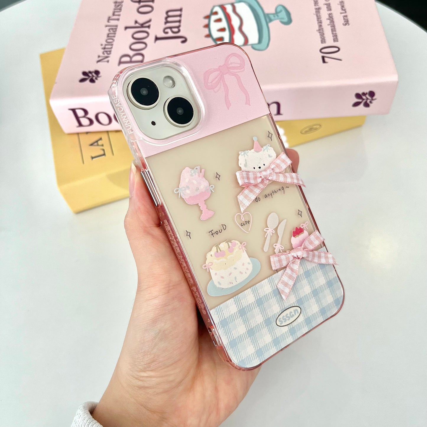【Ready Stock】B083 ✨ ip 13/14 粉色蝴蝶结蛋糕小考拉