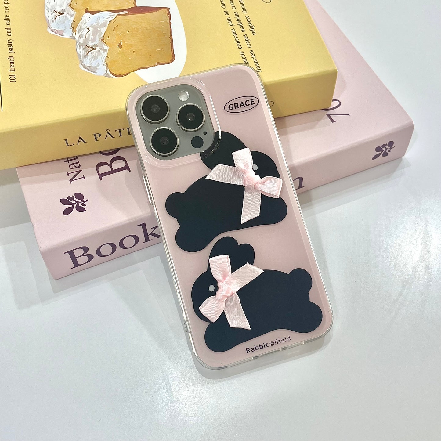 【Ready Stock】B040 ✨ 15PM 蝴蝶结黑兔兔🐰