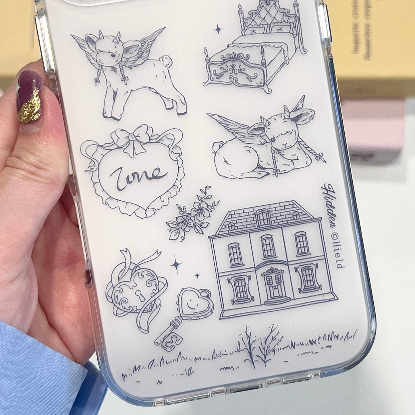 【Preorder】B138✨ 法式素描磨砂壳