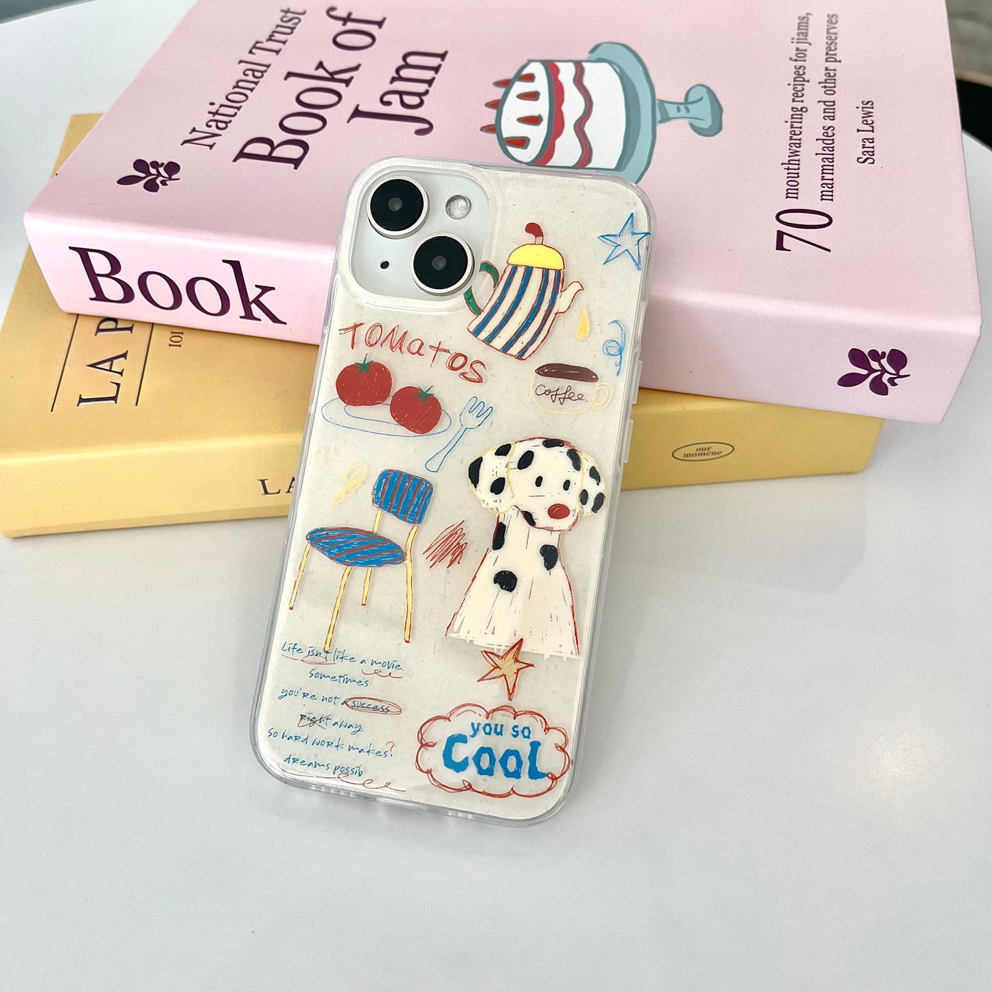 【Ready Stock】B078 ✨ ip 13/14 斑点狗插画