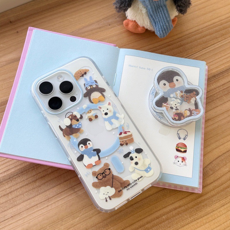 【Preorder】B128✨ 冬季Jelly Cat磨砂壳