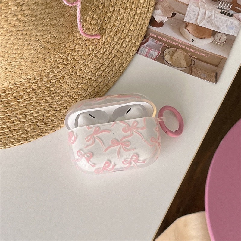 【Preorder】B106✨ ins 粉色蝴蝶结airpods壳耳机壳