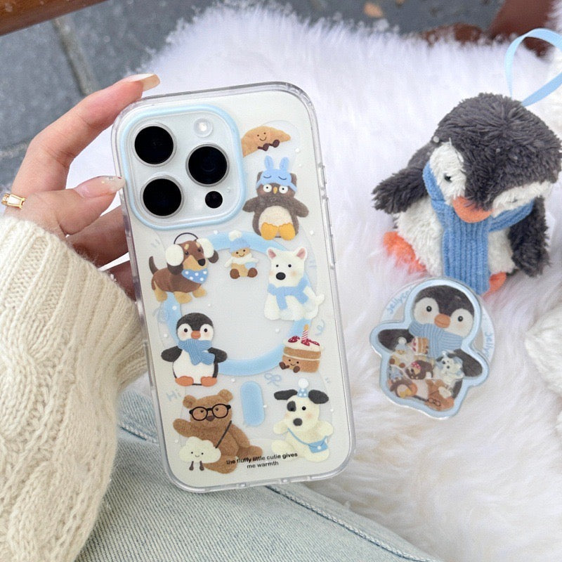 【Preorder】B128✨ 冬季Jelly Cat磨砂壳