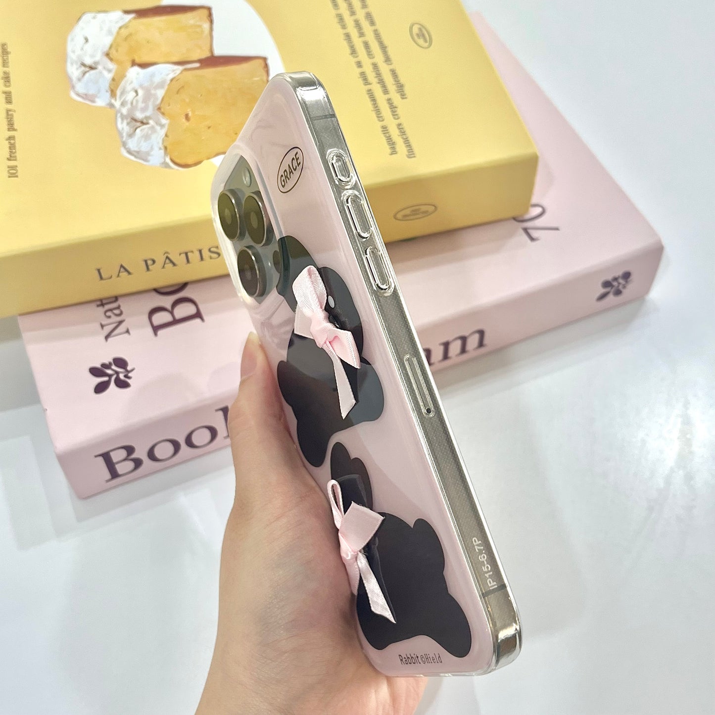 【Ready Stock】B040 ✨ 15PM 蝴蝶结黑兔兔🐰