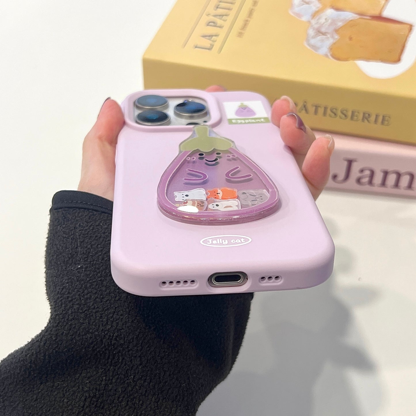 【Preorder】B135✨ JC Eggplant 硅胶手机壳