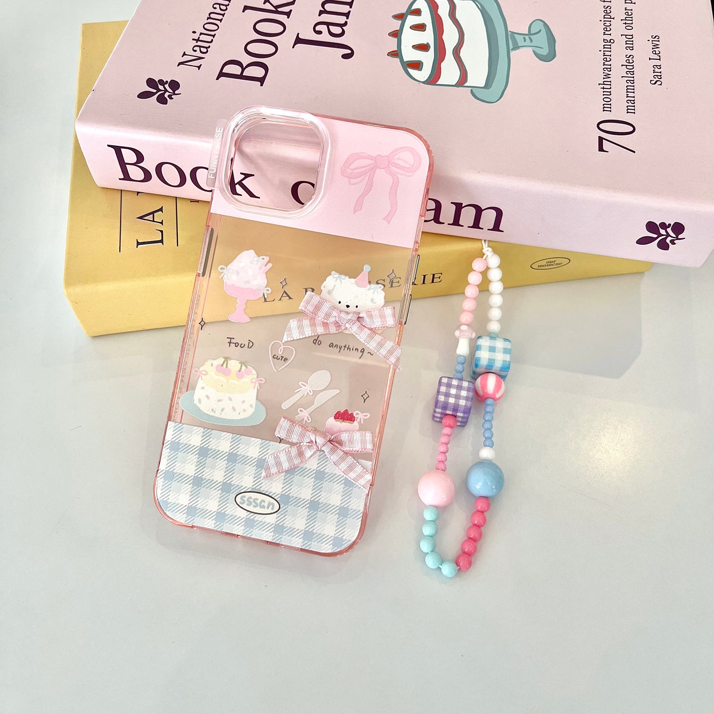 【Ready Stock】B083 ✨ ip 13/14 粉色蝴蝶结蛋糕小考拉