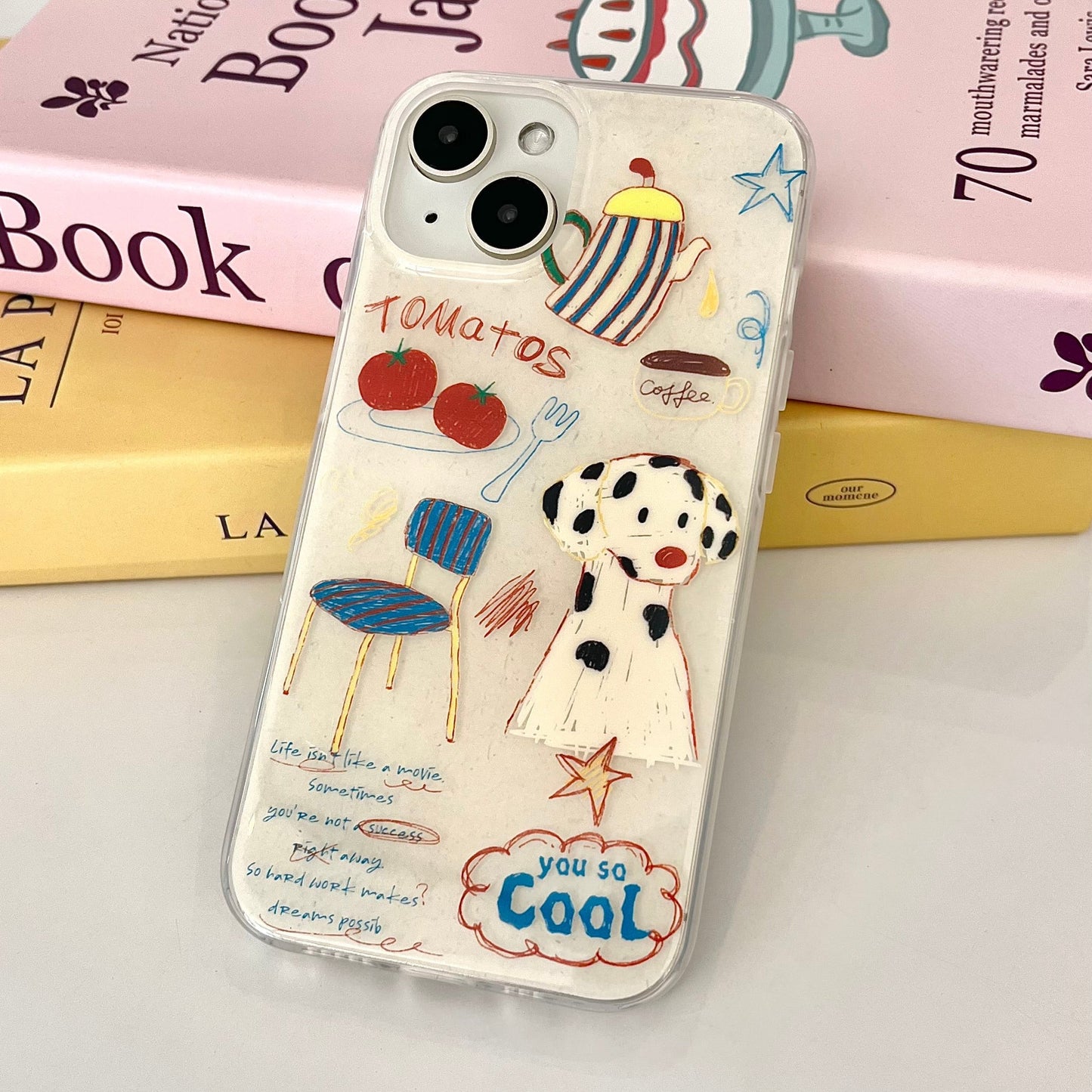 【Ready Stock】B078 ✨ ip 13/14 斑点狗插画