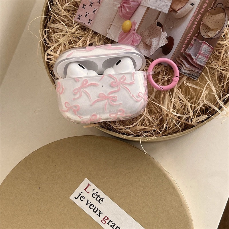 【Preorder】B106✨ ins 粉色蝴蝶结airpods壳耳机壳