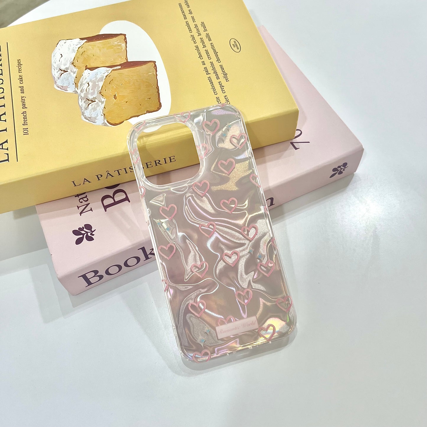【Ready Stock】iP 15 Pro Max ✨ ins 水波纹粉色爱心