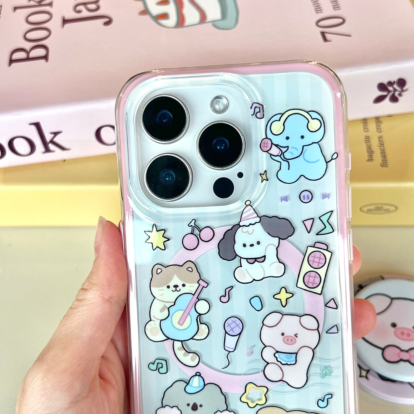 【Preorder】B097✨ 小动物派对磁吸壳