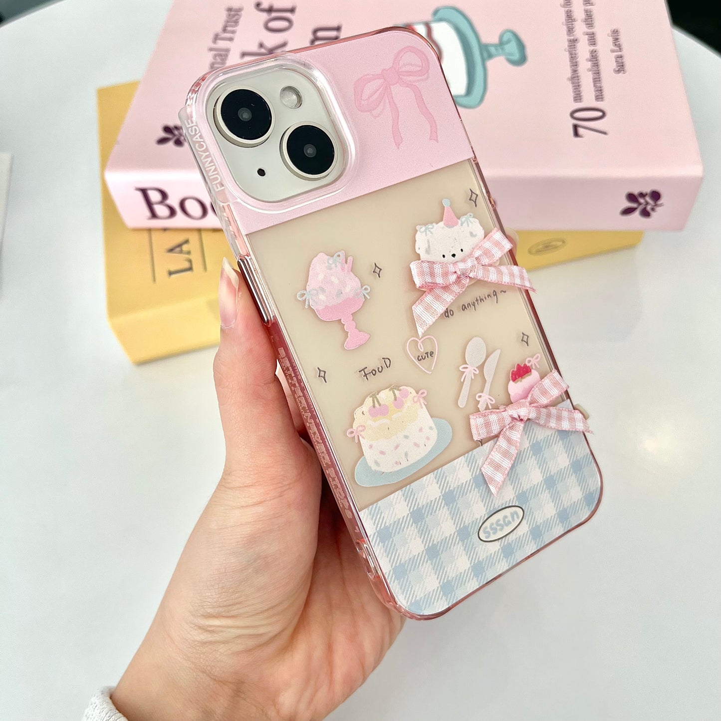 【Ready Stock】B083 ✨ ip 13/14 粉色蝴蝶结蛋糕小考拉
