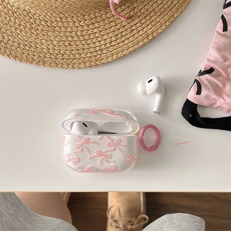 【Preorder】B106✨ ins 粉色蝴蝶结airpods壳耳机壳