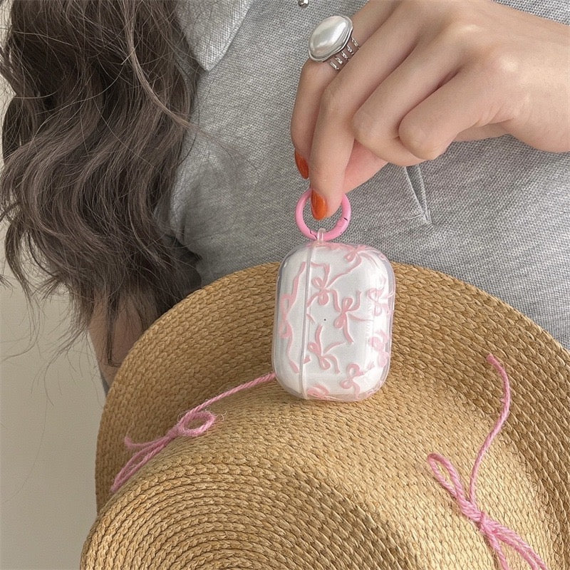 【Preorder】B106✨ ins 粉色蝴蝶结airpods壳耳机壳