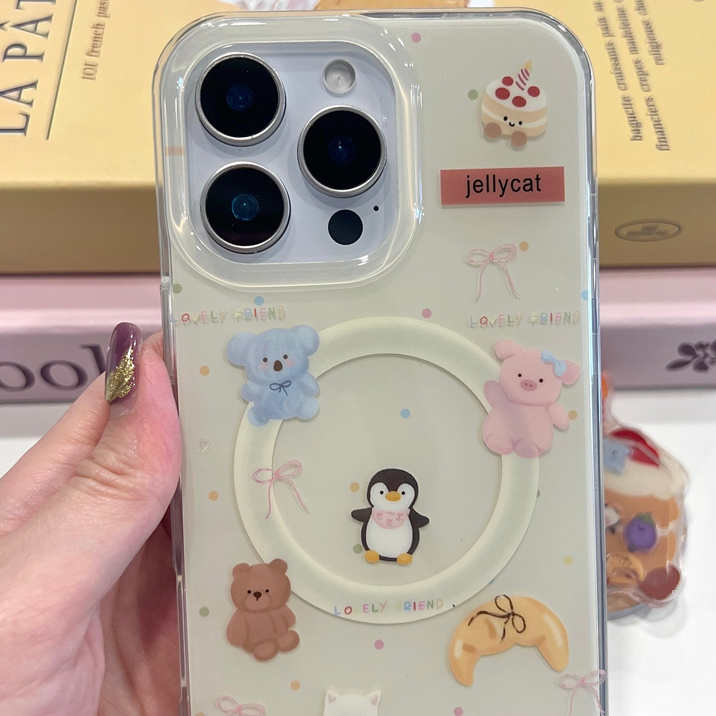 【MUST HAVE】B108 Jellycat 蛋糕摇摇乐磁吸壳
