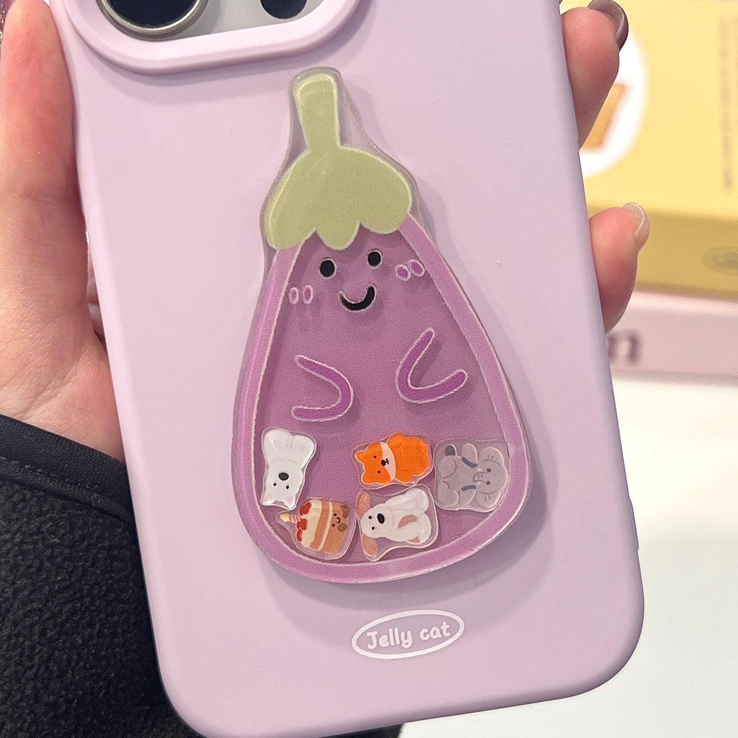 【Preorder】B135✨ JC Eggplant 硅胶手机壳