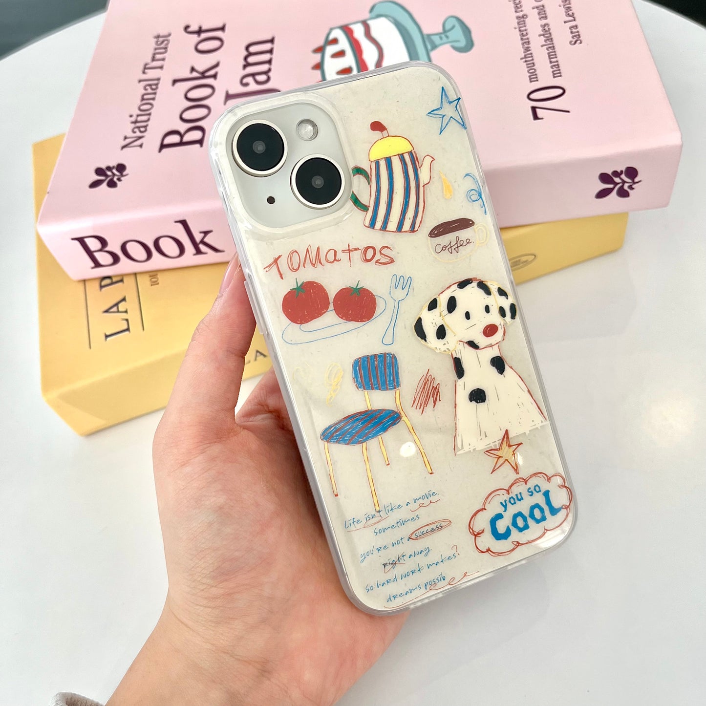 【Ready Stock】B078 ✨ ip 13/14 斑点狗插画
