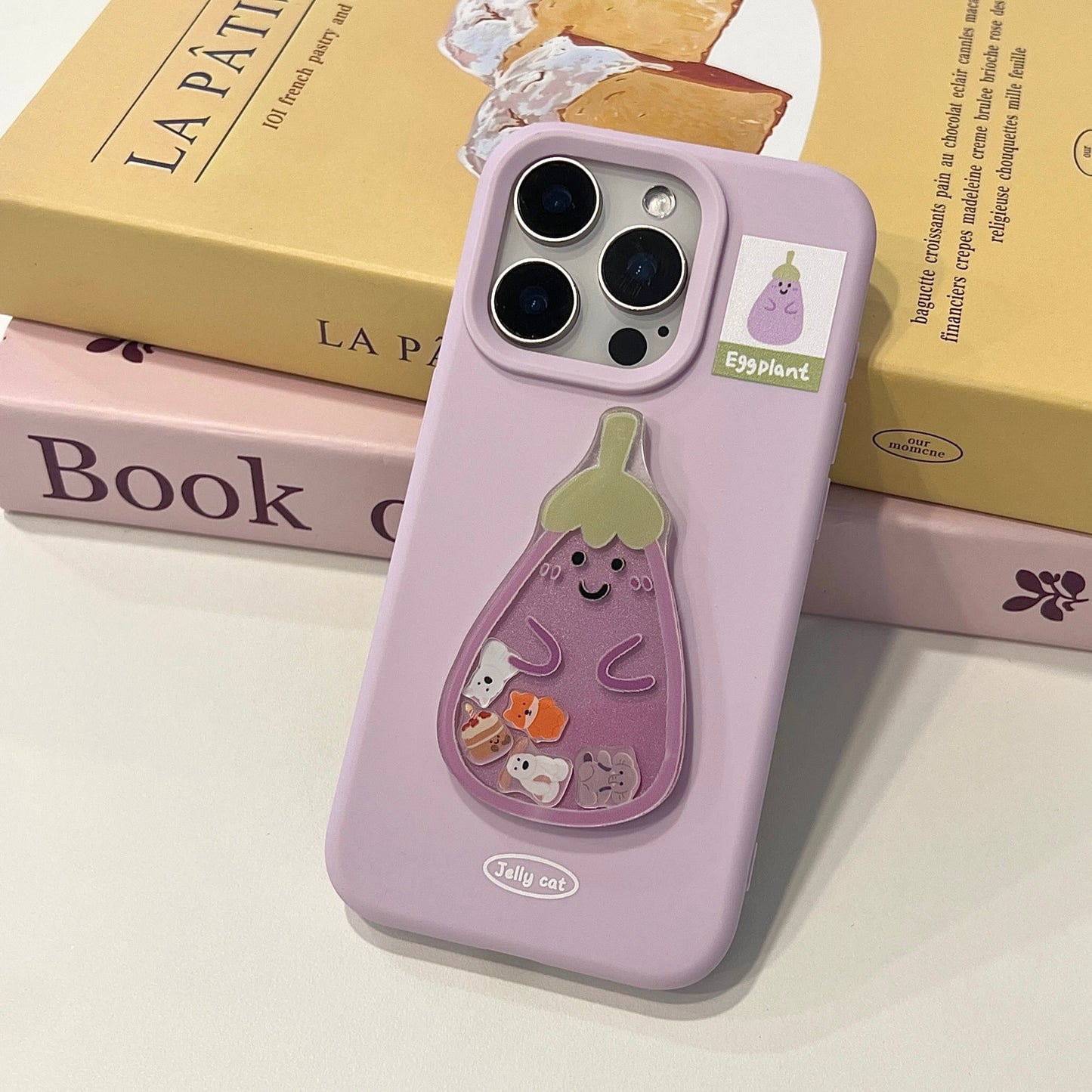 【Preorder】B135✨ JC Eggplant 硅胶手机壳