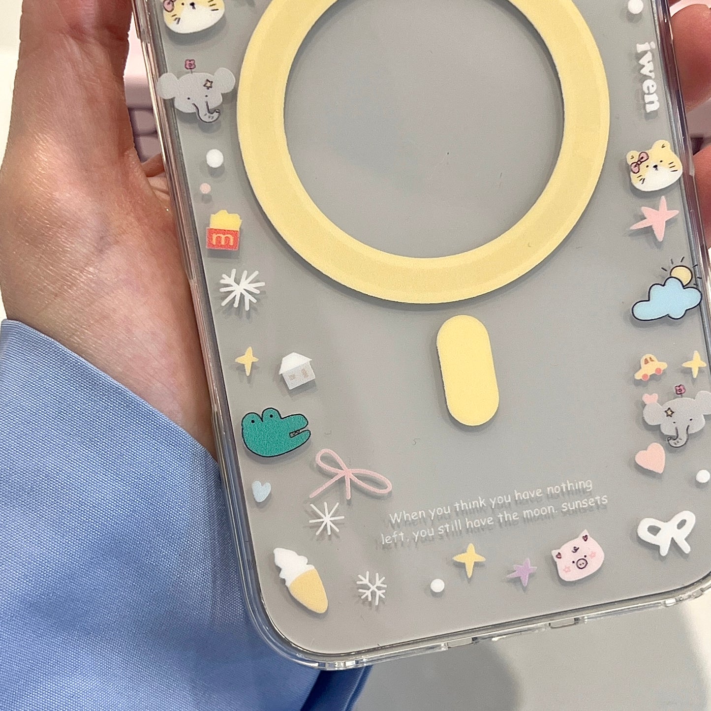【Preorder】B133✨ 绒毛Bear磁吸支架手机壳