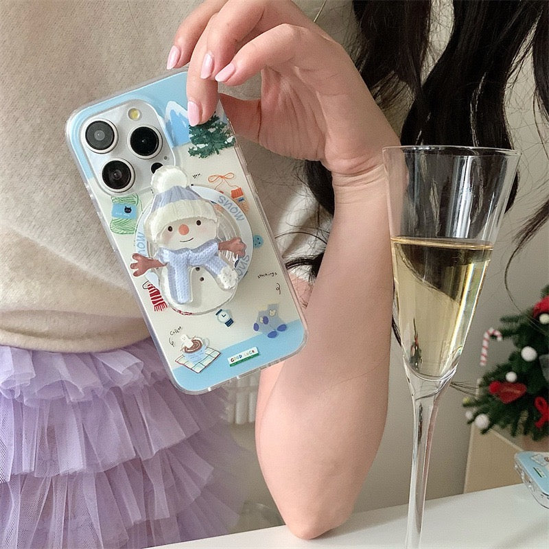 【Preorder】B130✨ 冬季雪人磁吸壳