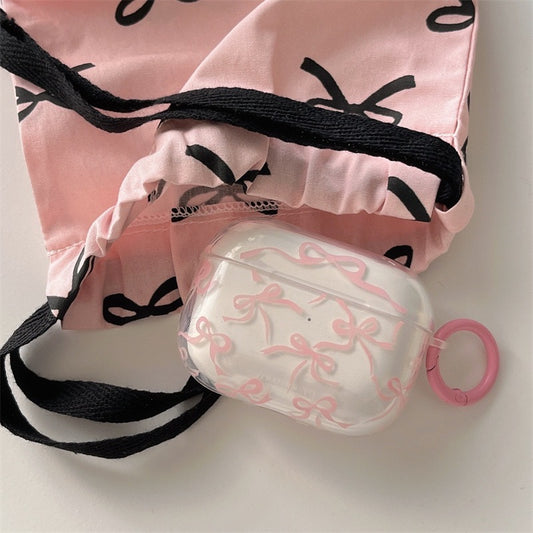 【Preorder】B106✨ ins 粉色蝴蝶结airpods壳耳机壳
