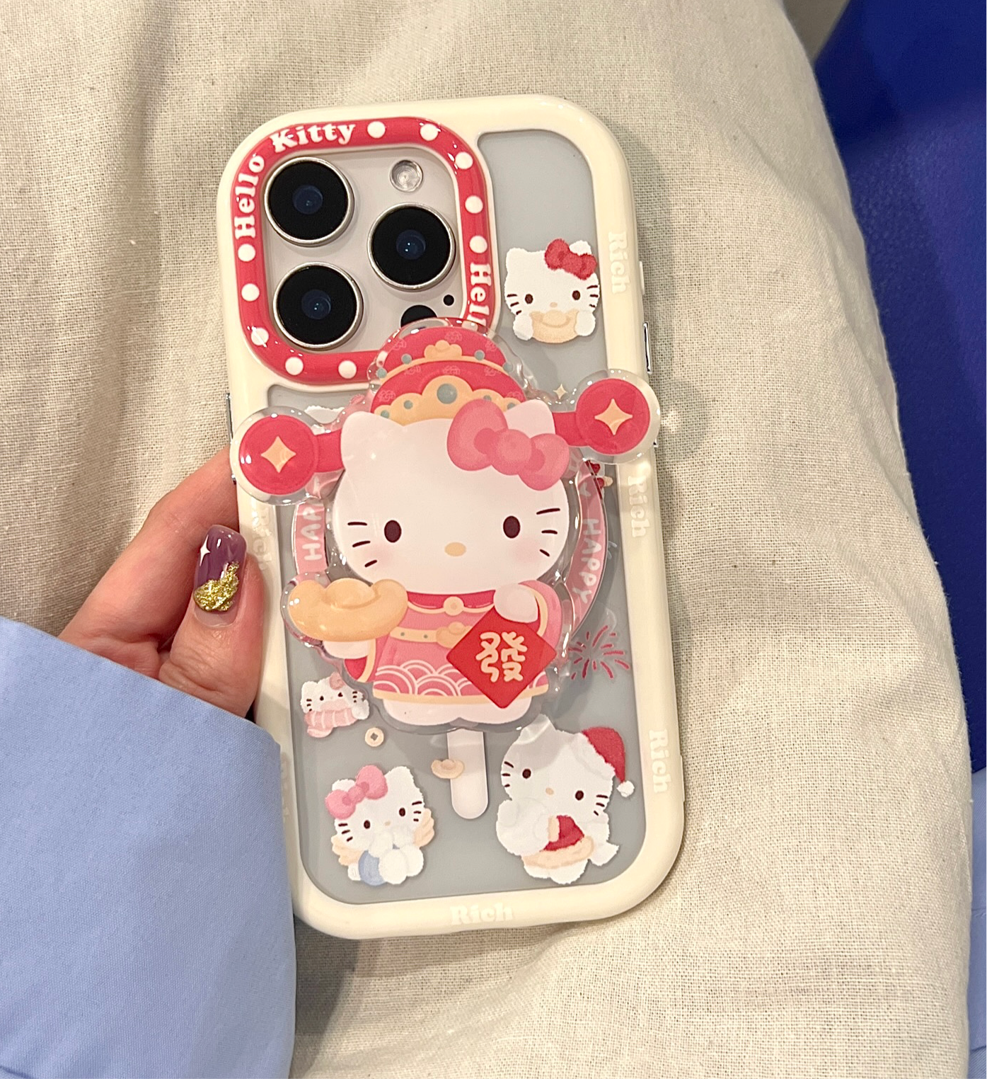【Preorder】有PLUS款！B143✨ 财神Kitty磁吸壳