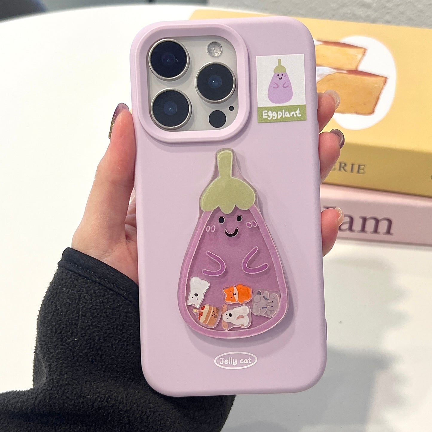 【Preorder】B135✨ JC Eggplant 硅胶手机壳