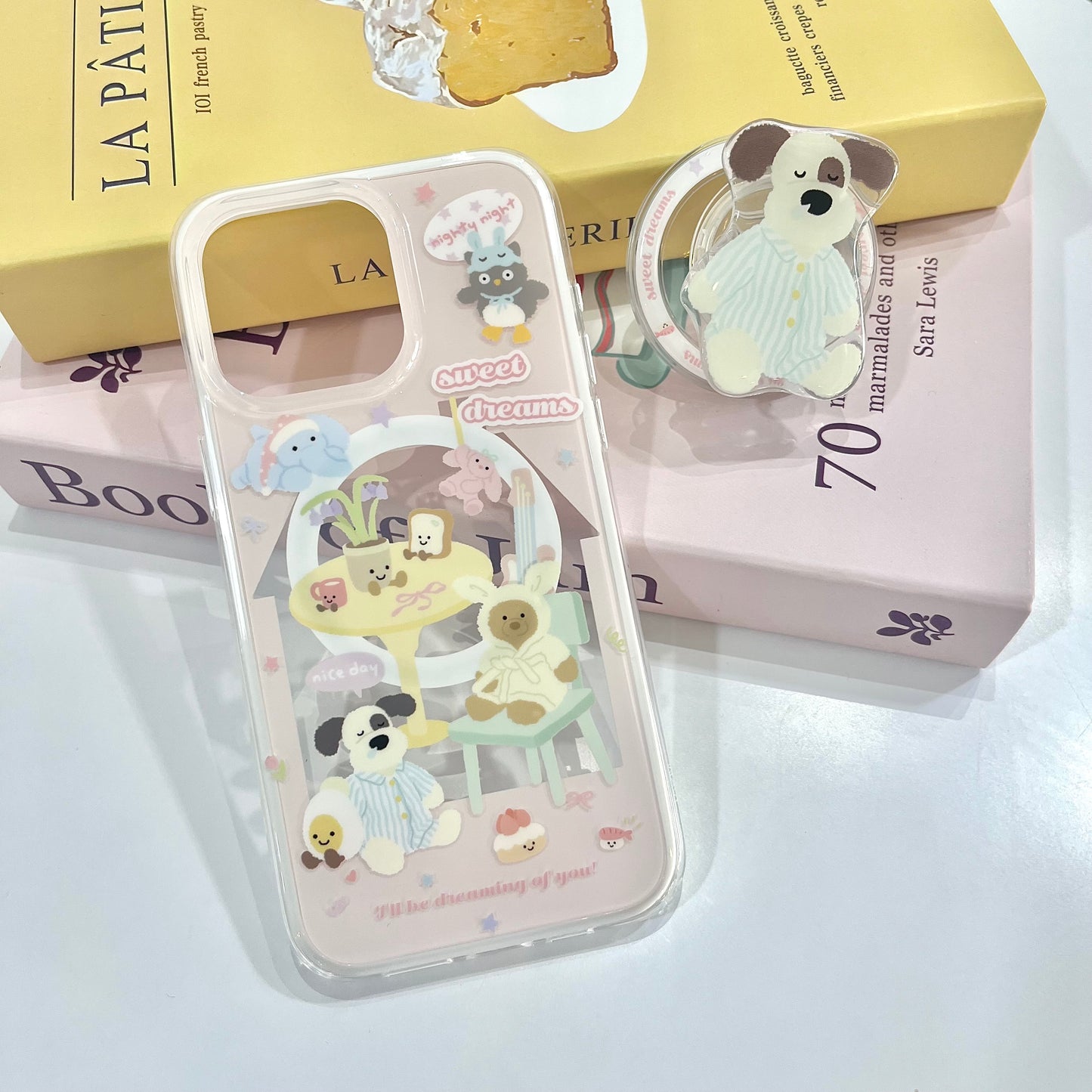 【Ready Stock】ip 15 PM B058 ✨ 睡衣粉色小狗